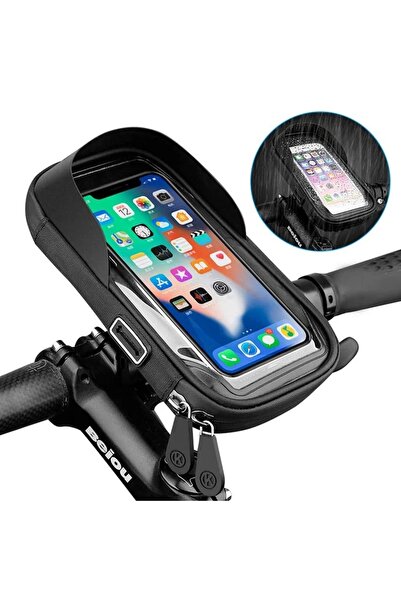 Choice black Waterproof Bicycle Motorcycle Phone Holder Bike Phone Touch Scre...