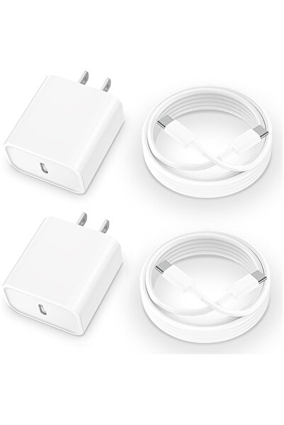 Choice 2set ac US 2set Type C white 2Pack 20W Dual Port USB C Wall Charger US...