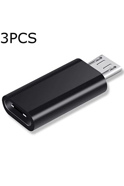 Choice6 Micro Black-3PCS Type C to Micro USB Adapter,Micro USB to USB C OTG A...