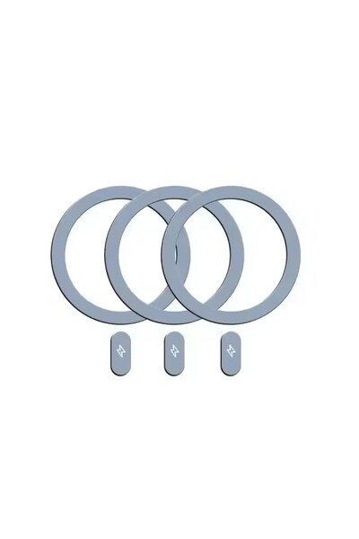Choice8 3 Blue 1/5PCS Magnetic Sticker Metal Ring for Magsafe Wireless Chargi...