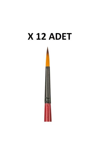 Bigpoint 123 Series Synthetic Bristle Round Brush No: 5 X 12 Pieces