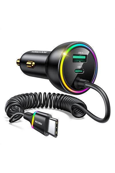 Choice1 1.6M 70W Car Charger Rocoren 70W USB Car Charger Fast Charge PD 35W U...