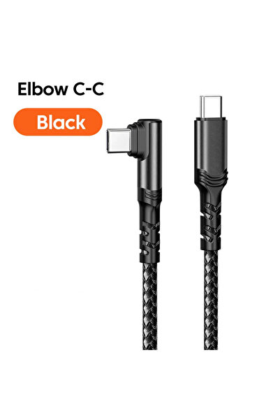 Choice4 1m Elbow Black 100W USB A/Type-c To USB C 90 Degree Elbow Super Fast ...