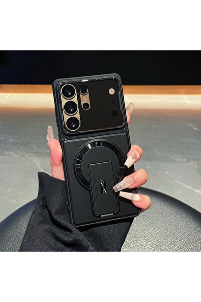 Choice9 Galaxy S24 Ultra Black Luxury Invisible Mirror Protection Kickstand M...