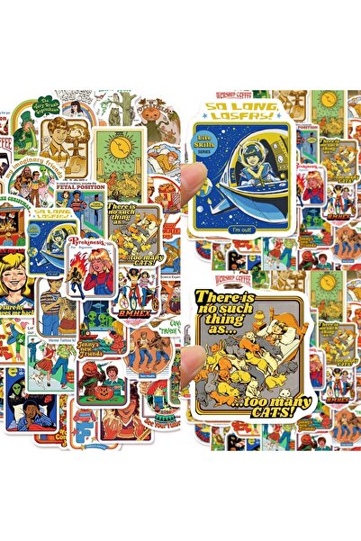 Choice 50Pcs 50Pcs Humorous Retro Stickers Cartoon Character Graffiti Sticker...