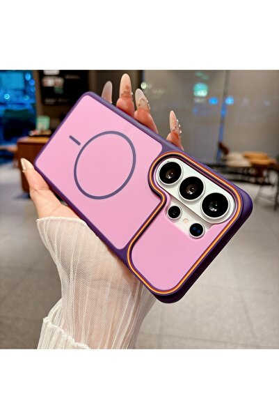 Choice50 Galaxy S25 Ultra PURPLE Luxury Contrast Color Frosted Magnetic Phone...
