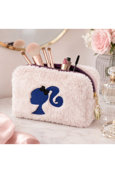 nnevora Plush Pen Holder and Makeup Bag Zippered Multi-Purpose Organizer Bag ...
