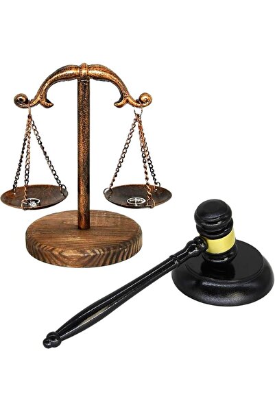 Owlgift Vintage Style Metal Libra Jewelry Tower Tray w/Wooden Base Cosmetic O...