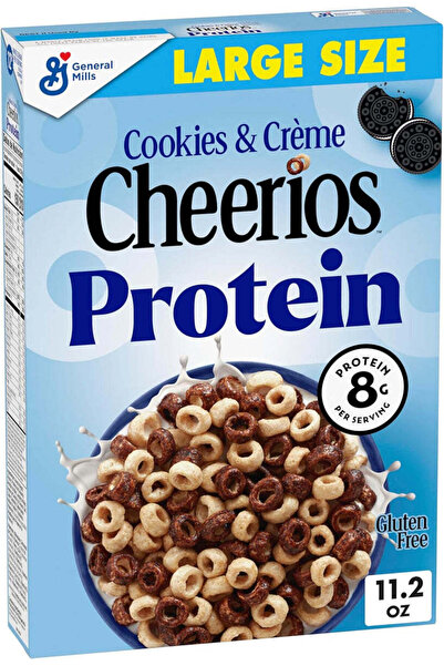 General Mills Cheerios Protein Cereal, Cookies and Crème, 8 g Protein, Large ...