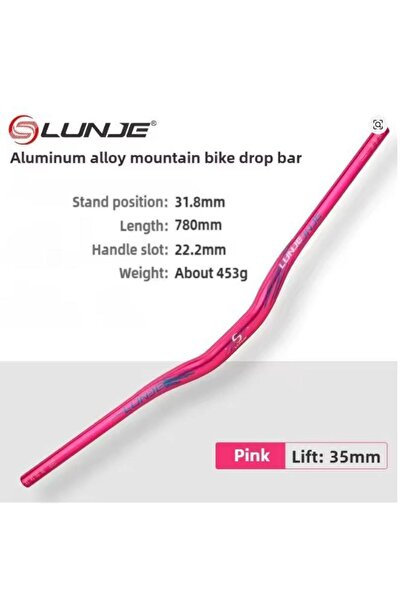 SARİSSA BİSİKLET Lunje 78 CM 35 Rise Açılı Alüminyum 31,8mm Mtb Freeride Gido...