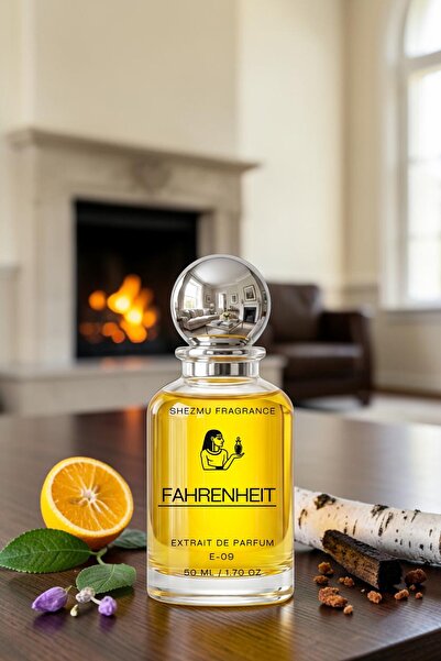 Shezmu Fragrance Fahrenheit Erkek Extrait de Parfum – Deri, Menekşe ve Odunsu...