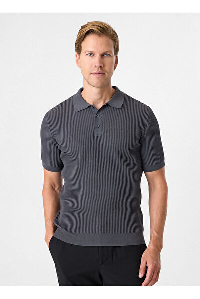 Back And Bond Antrasit Erkek Regular Fit Polo T-Shirt BTR4004000000