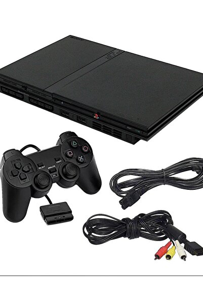 EA ps2 playstation 2 konsol çipli makina + kol + 5 adet oyun gta pes vs..