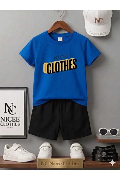 Leto Lykia Summer Children's T-Shirt Shorts Unisex (Yellow Clothes with Text ...