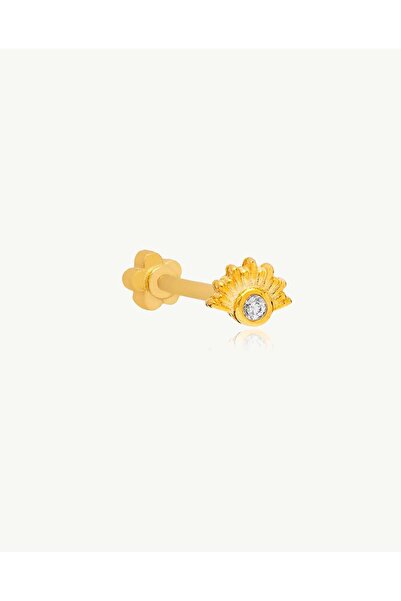Stemma Jewelry Cercei Cercel Evil Eye din Argint 925, cu Zirconiu, Placat cu Aur