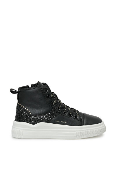 Kinetix Tusen Hi F Black Girls' High Sneaker