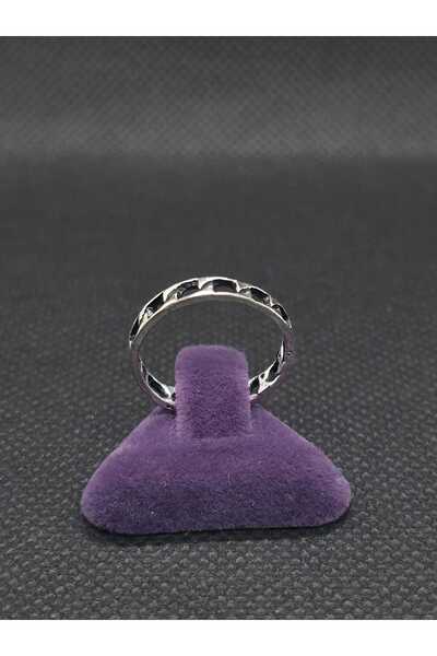 sarıyer silver Chain Model Steel Ring Minimal Design Hand Foot Finger Joint Ring Suitable for Daily Use Jewelry Accessory