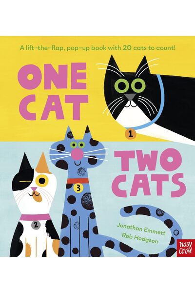 Nosy Crow Ltd One Cat, Two Cats: A lift-the-flap, pop-up book with 20 cats to...