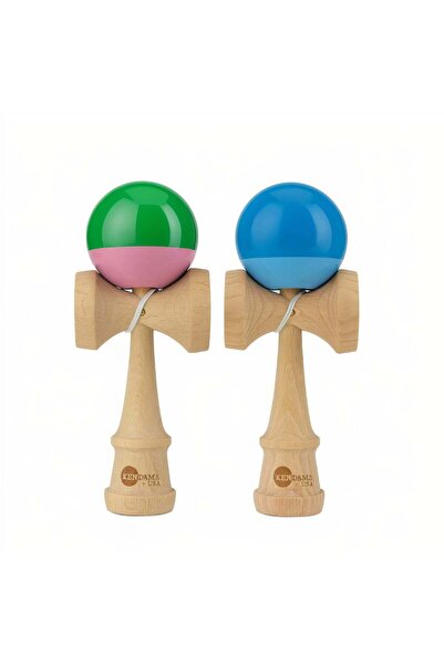 JML Kendama 18cm cu Bila Lucioasa, in Doua Culori Ștanțată și Gravată Diferit...