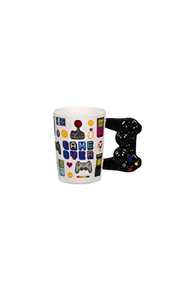 YUPY ® Mug, Ceramic, Game Joystick, white, 375 ml