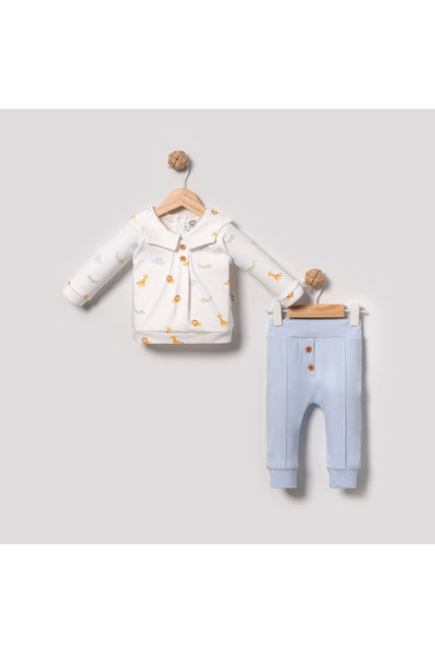 CFRA 100% Cotton Men's Animals Patterned 2-Piece Set