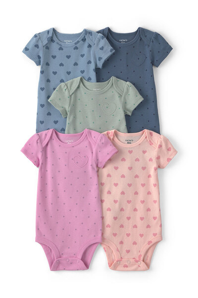 Carter's Baby Girl Multi-Pack Bodysuits Newborn-24 Months Multi-Color