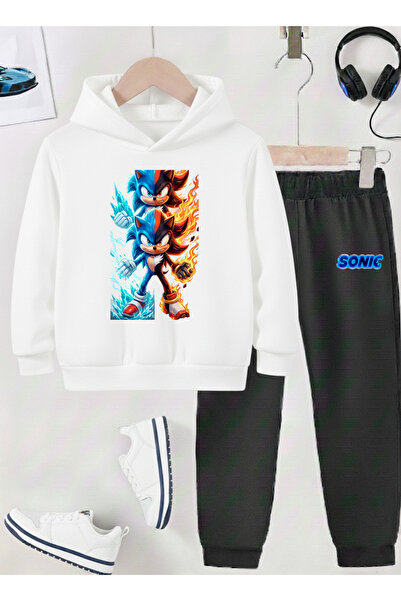 STİL-X Sonic Printed Children's Tracksuit, Shardon Soft Fabric, Unisex