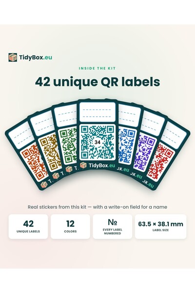 Generic Brand Έξυπνες Ετικέτες Κωδικών QR — 42 Αυτοκόλλητα με Φωτογραφική Απο...