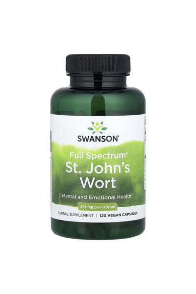 SWANSON Full Spectrum St. John's Wort Mental and Emotional Health 375 Mg 120 ...
