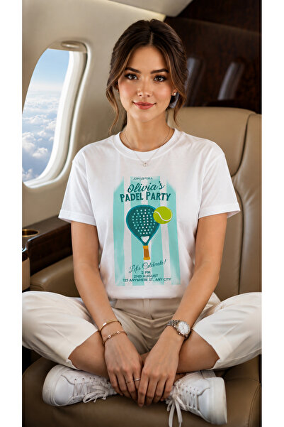 VODEXA Unisex Oversize Tennis Printed T-Shirt 100% Cotton Tennis Themed Comfo...