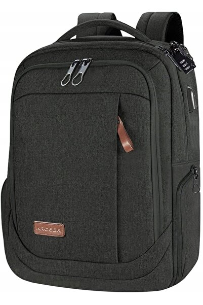 NO BRAND Rucsac școlar urban de damă pentru laptop KROSER 15,6'' gri USB