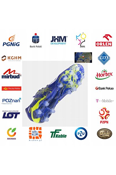 Joma Ghete de fotbal pentru bărbați Supercopa FG albastru regal/fluorescent l...