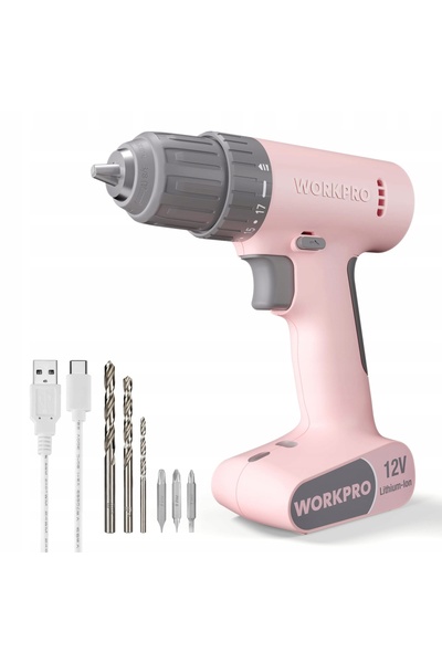 Workpro Mașină de găurit și înșurubat reîncărcabilă 12 V 1,5 Ah W122062AU