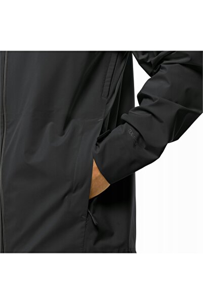 Jack Wolfskin Pelerină de ploaie pentru bărbați Highest Peak 3L negru M
