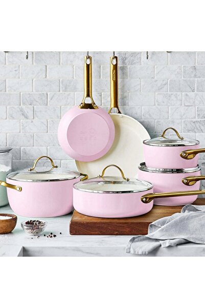 NO BRAND Set de vase GreenPan Padova cu capace și tigaie, 10 piese. inducție ...