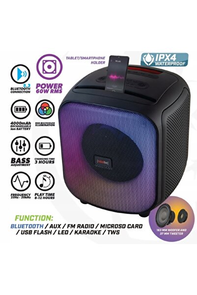 Rebeltec Boxă portabilă PowerCUBE 500 Negru 60 W