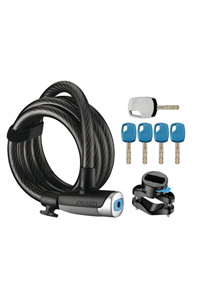 NO BRAND Cablul de securitate pentru bicicletă Giant Surelock Flex Key Coil 12