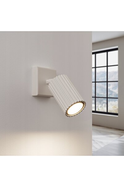 Sollux Lighting Aplică de perete bej, mobilă, cu reflector ondulat, pentru do...
