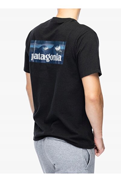 Patagonia Tricou bărbătesc Boardshort Logo Pocket Responsibili-Tee - negru M