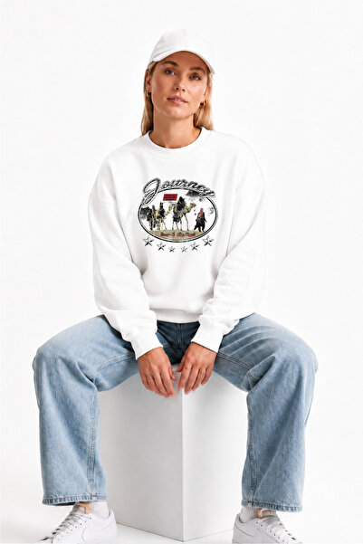 Grafftee Clothing Natural Vintage Vintage Design Sweatshirt Oversize Fit 100%...