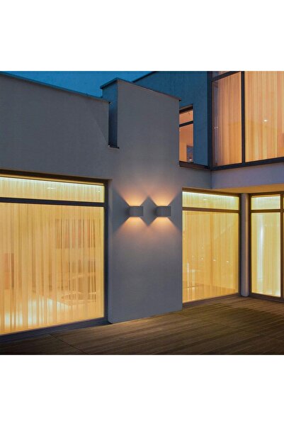 NO BRAND 2x Aplică de perete de exterior LED reglabilă G9 Antracit G9 3000K