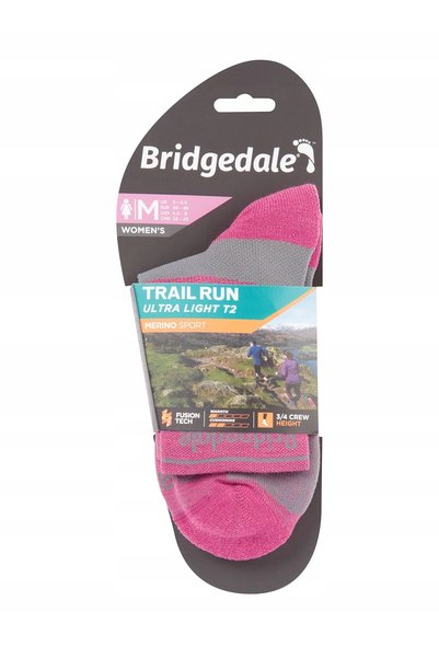 NO BRAND Bridgedale Ultralight T2 Merino Sport 3/4 Crew Șosete de alergare pe...