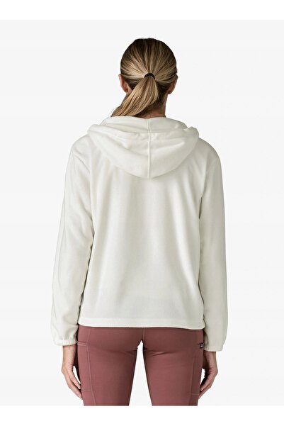 Patagonia Hanorac din fleece Micro D pentru femei - alb mesteacăn M