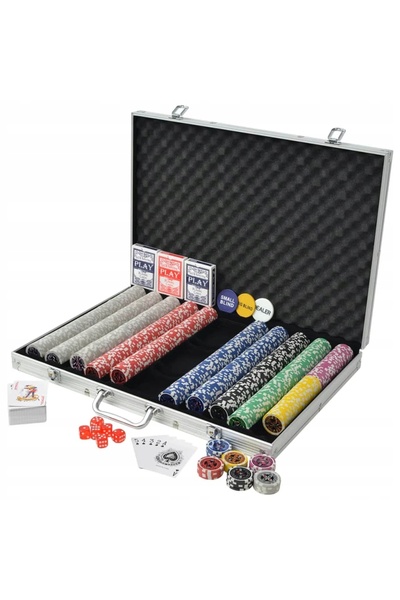 NO BRAND Set de poker cu 1000 jetoane, cutie, cărți de poker, jetoane Texas, ...