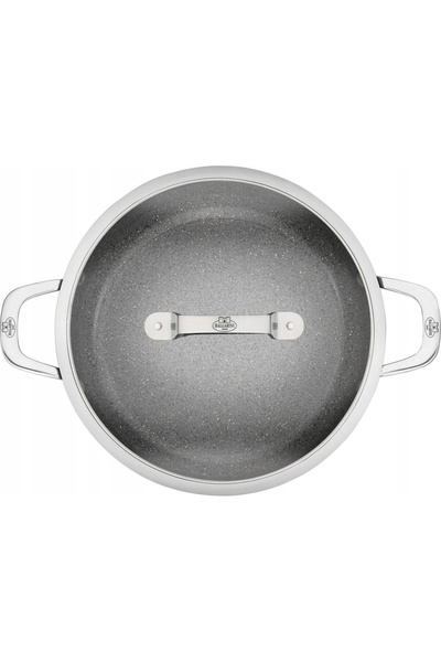 NO BRAND Tigaie BALLARINI SALINA CERAMIC 2H cu capac 28 cm CERAFORCE TITANIUM