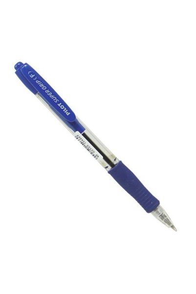 NO BRAND Pix automat cu ulei BLUE PILOT SUPER GRIP x 12 bucăți