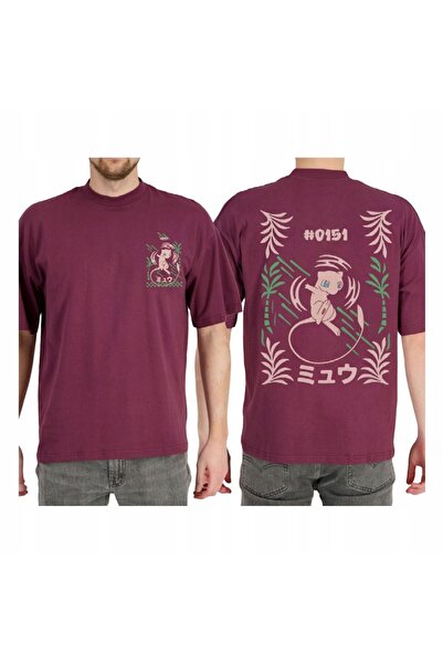 NO BRAND Tricou Pokémon Bordeaux Mew Mărimea M