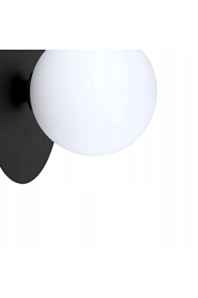 NO BRAND Aplică de perete ROMA 1xG9 metal negru/sticlă 18cm IP20 Light Prestige