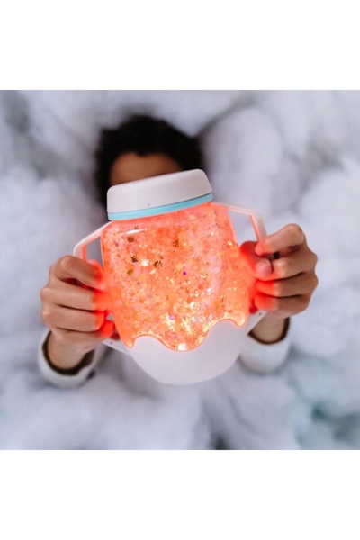 NO BRAND Glo Pals: borcan senzorial de umplut cu apă - culoare gri Cozy Cloud