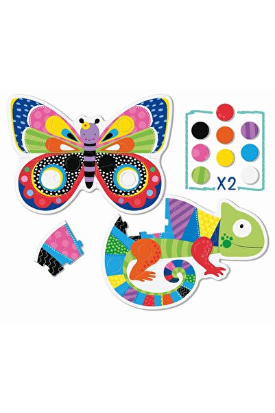 NO BRAND LUDATTICA: kit educațional CULORI – puzzle de contur și joc de memor...